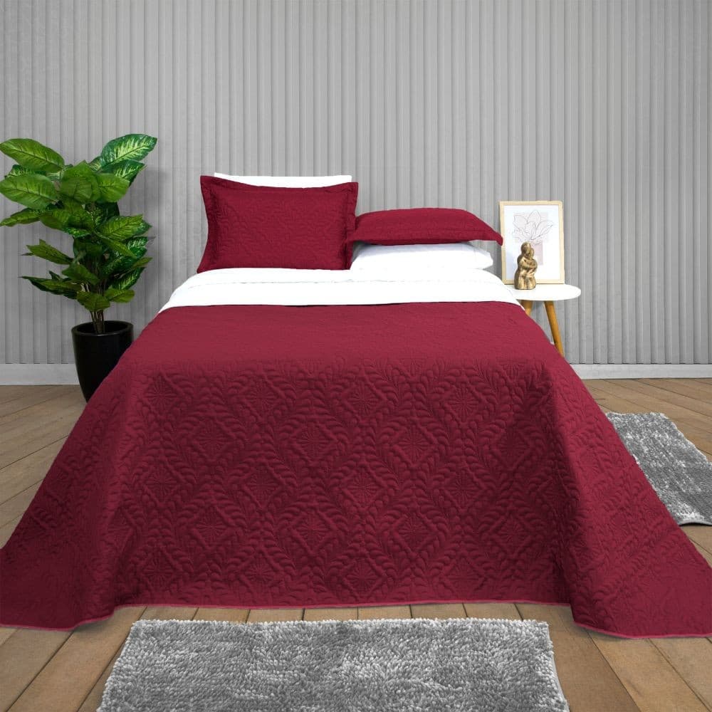 Kit Colcha Cobre Leito Matelado 3 Peças Dupla Face King Elegance