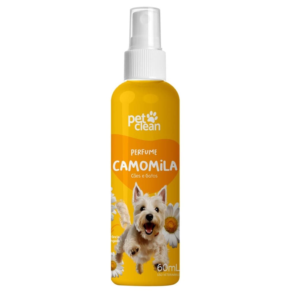 Perfume Camomila Pet Pet Clean 60 ml para Cães e Gatos