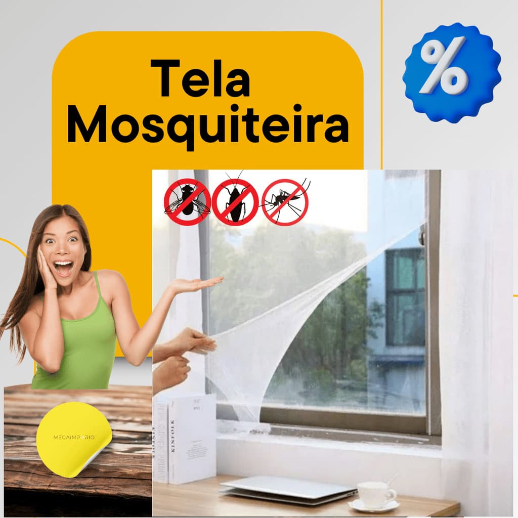 Tela Mosquiteira Protetora de Janelas Basculante Contra Insetos - Mosquitos Pernilongos