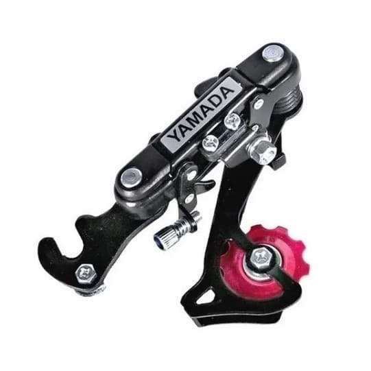 Câmbio Traseiro de marcha Com Gancheira Bicicleta 6v 7v 18v 21v Yamada preto promoção