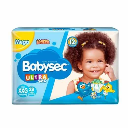 FRALDA BABYSEC ULTRA SEC - XXG PACOTE ECONÔMICO