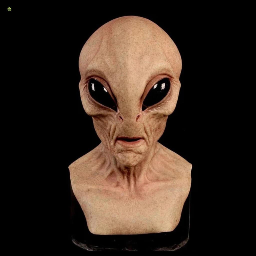 Máscara De Látex Alienígena Horrível Assustador Estilo Festa De Halloween Para Temática De Cosplay
