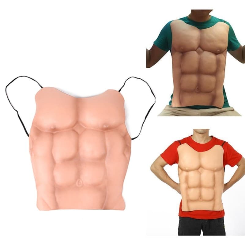 Estone Músculo Peito Adereços Cosplays Maquiagem Traje Para Festa Fantasia Vestido Accesso
