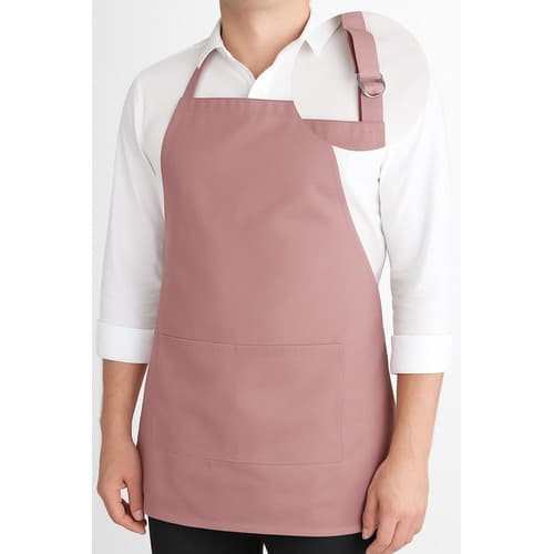 Avental Oxford C/ Bolso Uniforme Restaurante Evento Chef Garçon Rosa-claro