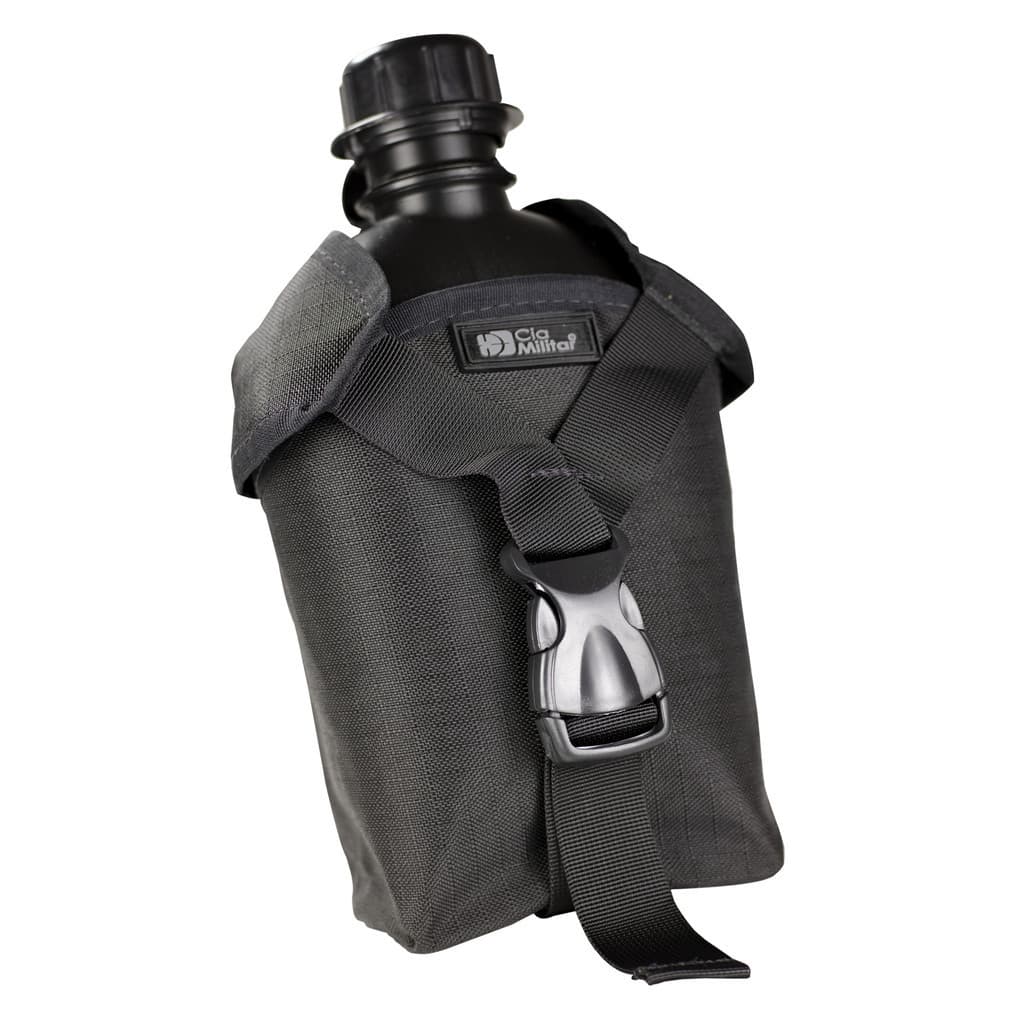 Kit Cantil Militar Polímero + Porta Cantil Para Cinto Cia Militar