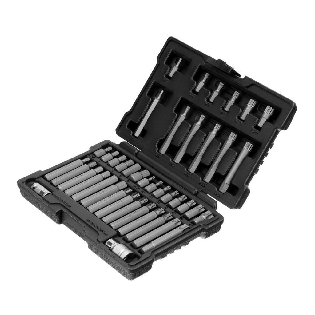 Jogo de Bits Fenda/Torx 3/8''-1/2'' Aço CRV 42 Peças 1131856 Stels