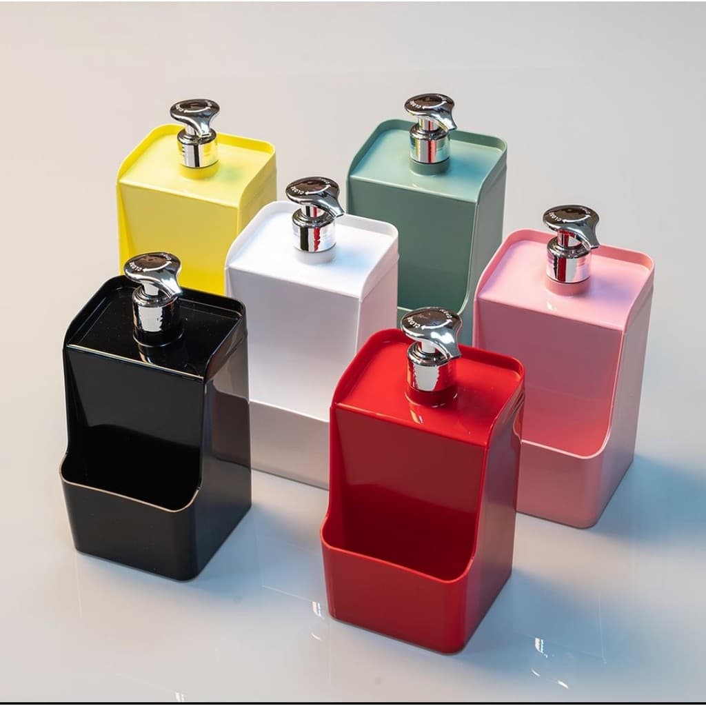 Porta Detergente Slim Sabão Líquido Dispenser Com Suporte Para Esponja Plástico UZ Envio Imediato
