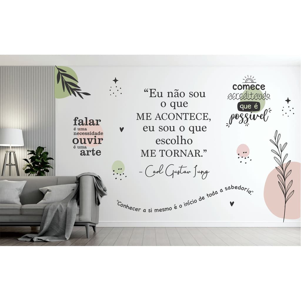 Adesivo Decorativo Parede Consultório Psicologia Terapia Carl Jung Inspire Seu Espaço