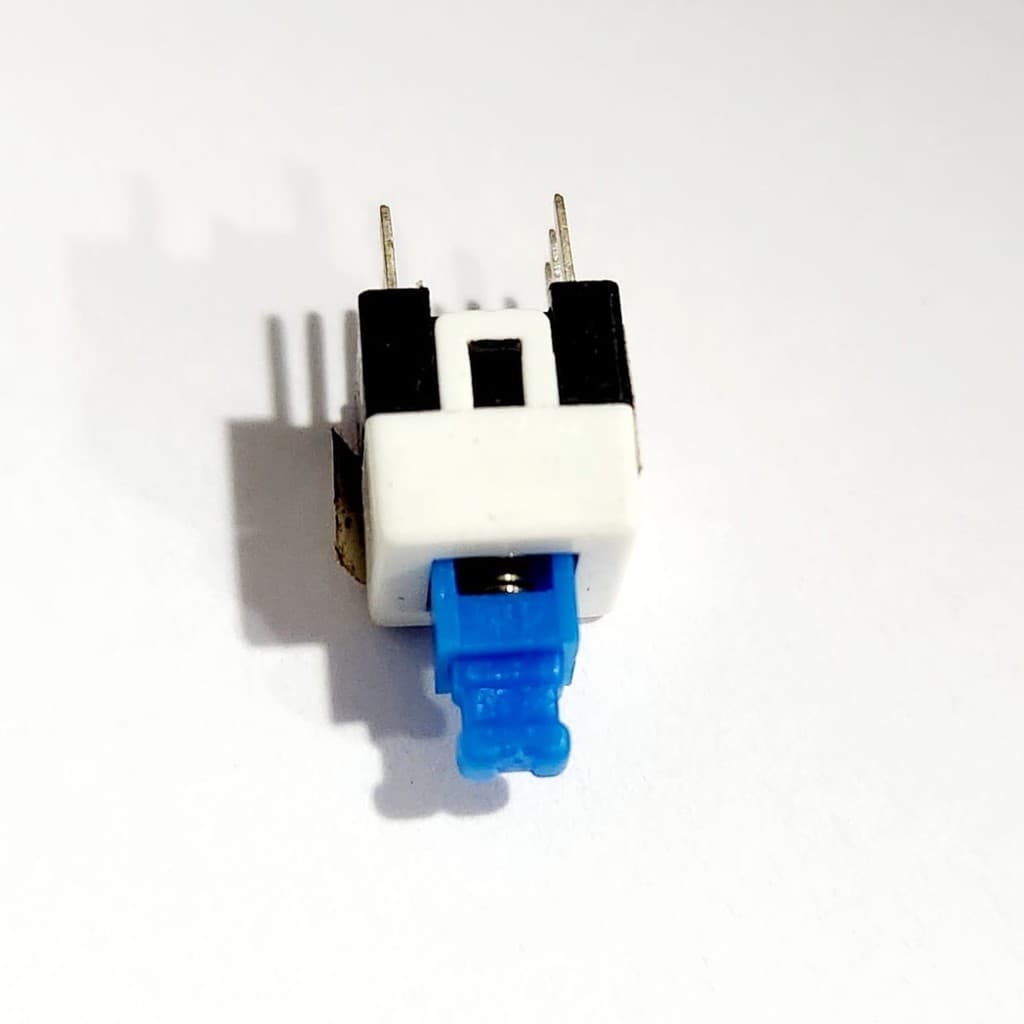 Chave Push-Button Mini 8mm com Trava 6 Terminais 57.18.006