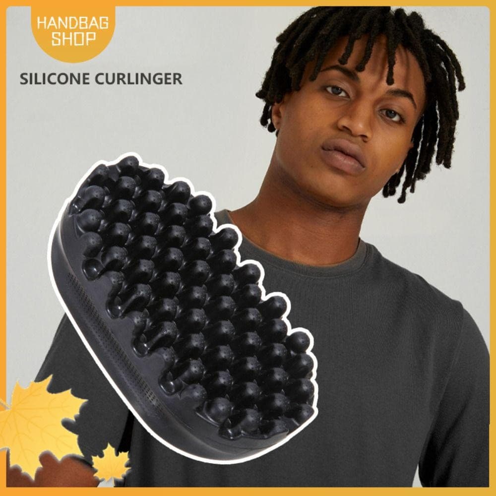Escova Modeladora De Torção De Bolsa , De Silicone Para Cabelo Ondulado De 2 Em 1 Encaracolado Com Design De Ranhura De