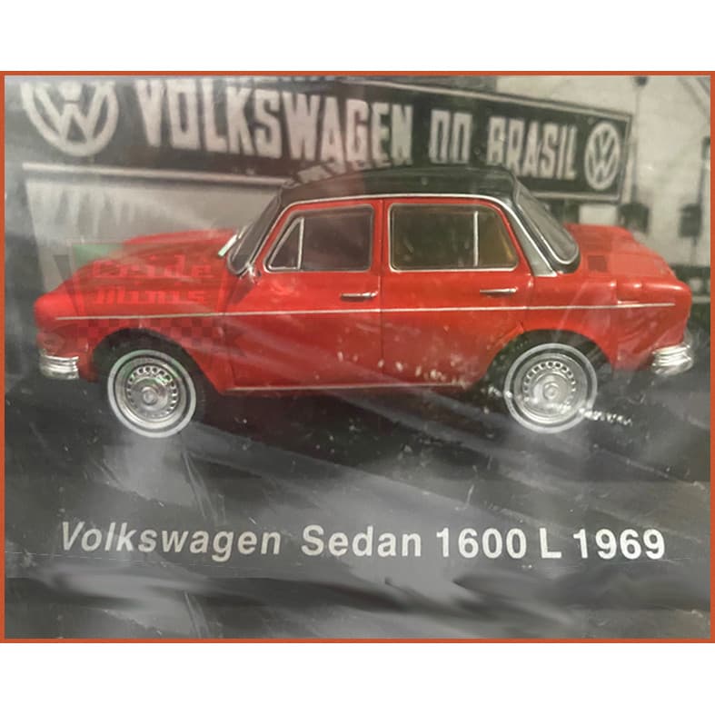 VW 1600 1969 4 portas - Carros Nacionais - escala 1/43