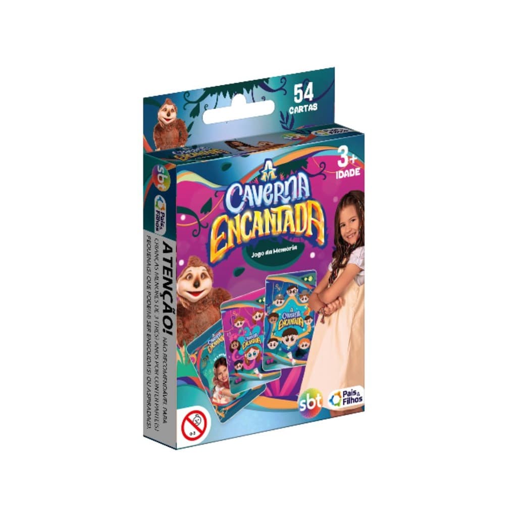 Jogo da Memória A Caverna Encantada SBT - Pais e Filhos