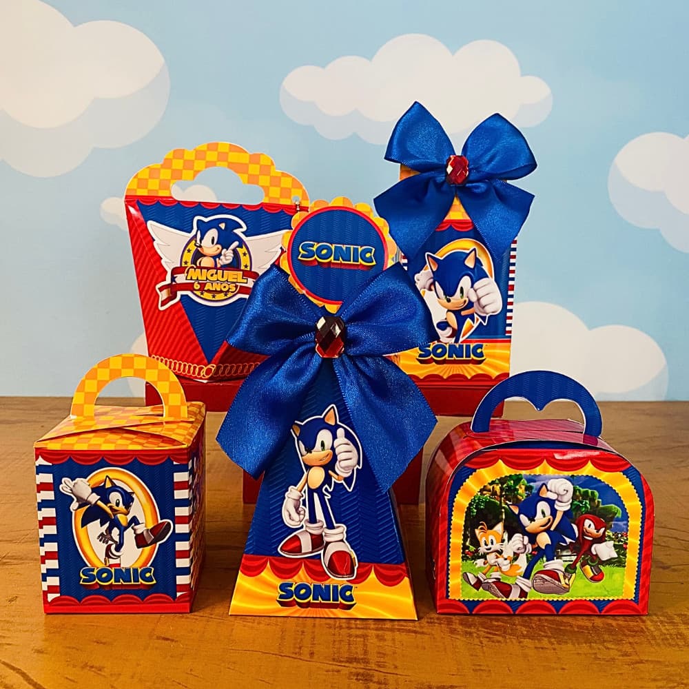 Kit Festa SONIC | Lembrancinhas | Festa infantil | Aniversário