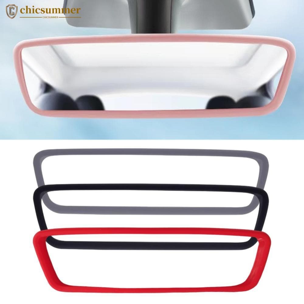 CHICSUMMER Capa Protetora De Espelho Retrovisor De Carro , Moldura De Borda De Silicone , Acessórios De Tela Para Tesla