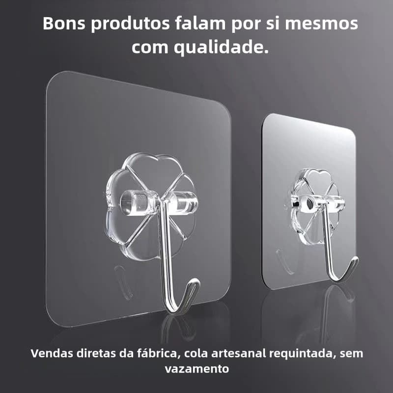 10 OU 20 Gancho Adesivo Parede Multi Funcional Autocolante Casa Cozinha Quarto Banheiro Organizado