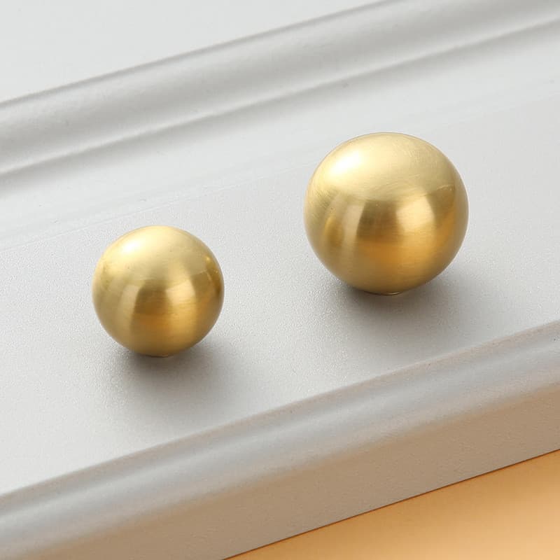 Novo Puxador de Gaveta Chinês de Furo Único Puxador de Armário de Latão Dourado Simples Puxador de Porta de Armário de G