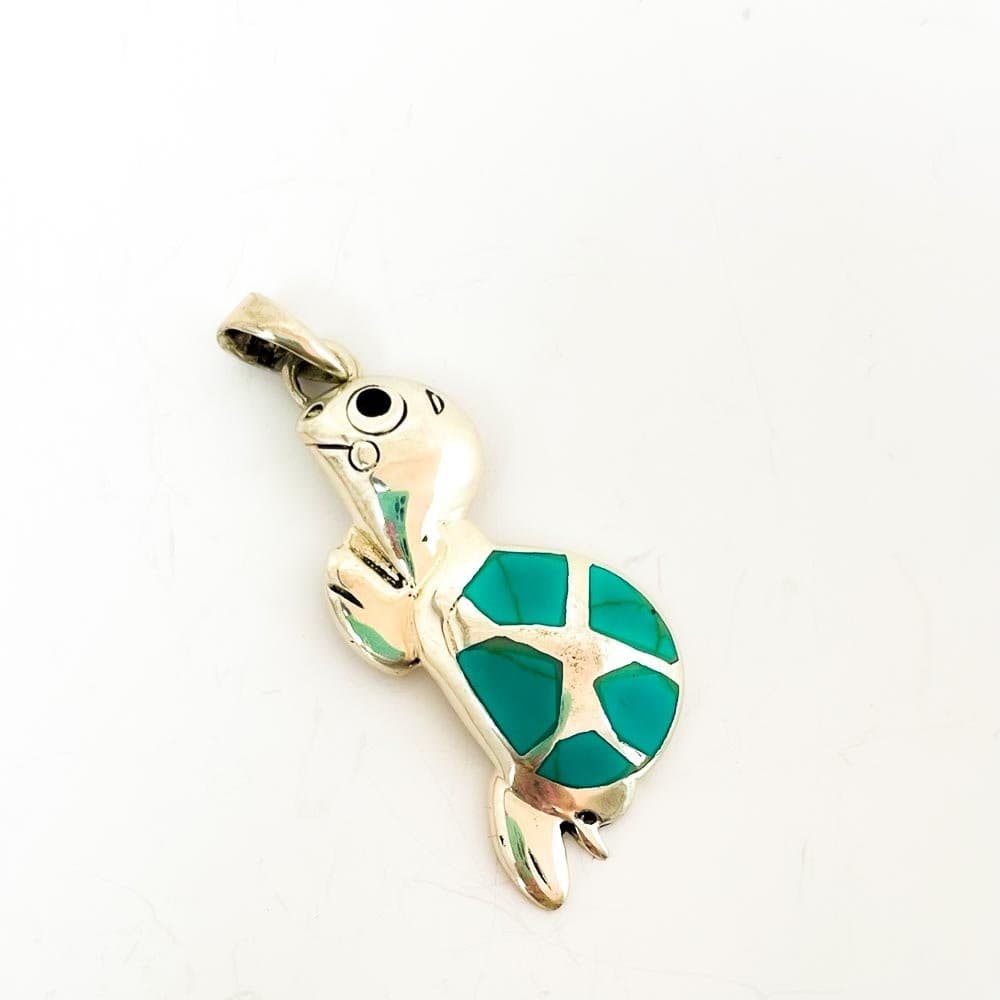 Pingente Tartaruga Charmosa Prata 925