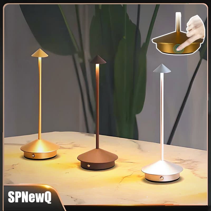 Luminária Lâmpada De Mesa Recarregável Sem Fio Led Abajur Candeeiros De Mesa