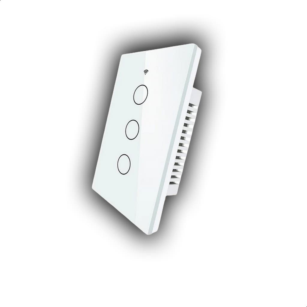 Interruptor Inteligente Zigbee 3 Botões Touch Alexa Google B