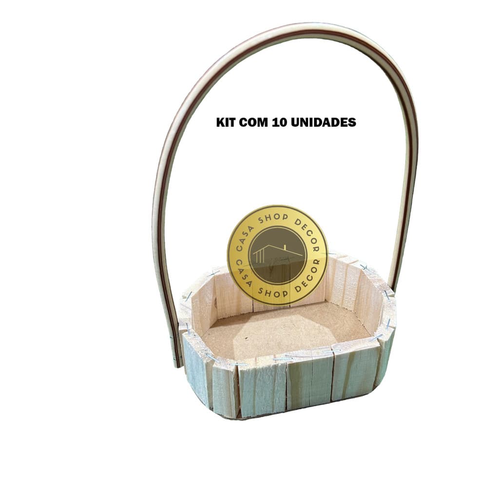 Kit Cesta Fraldeira Oval 13cm com Alça para Presente Lembrancinha Natal Cosméticos 5 UN - 10 UN - 15 UN (Envio Imediato)