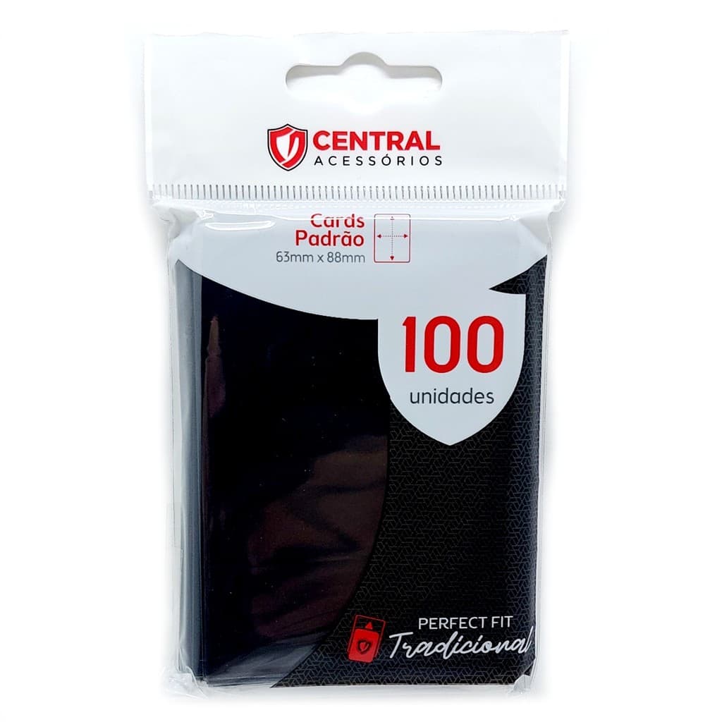Central Perfect Fit Tradicional Blackout 100 Sleeves 63x88mm