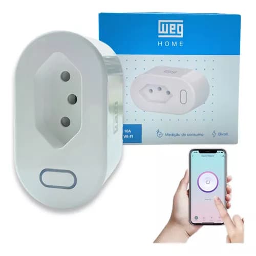 Tomada Inteligente 10A Wifi Weg Home