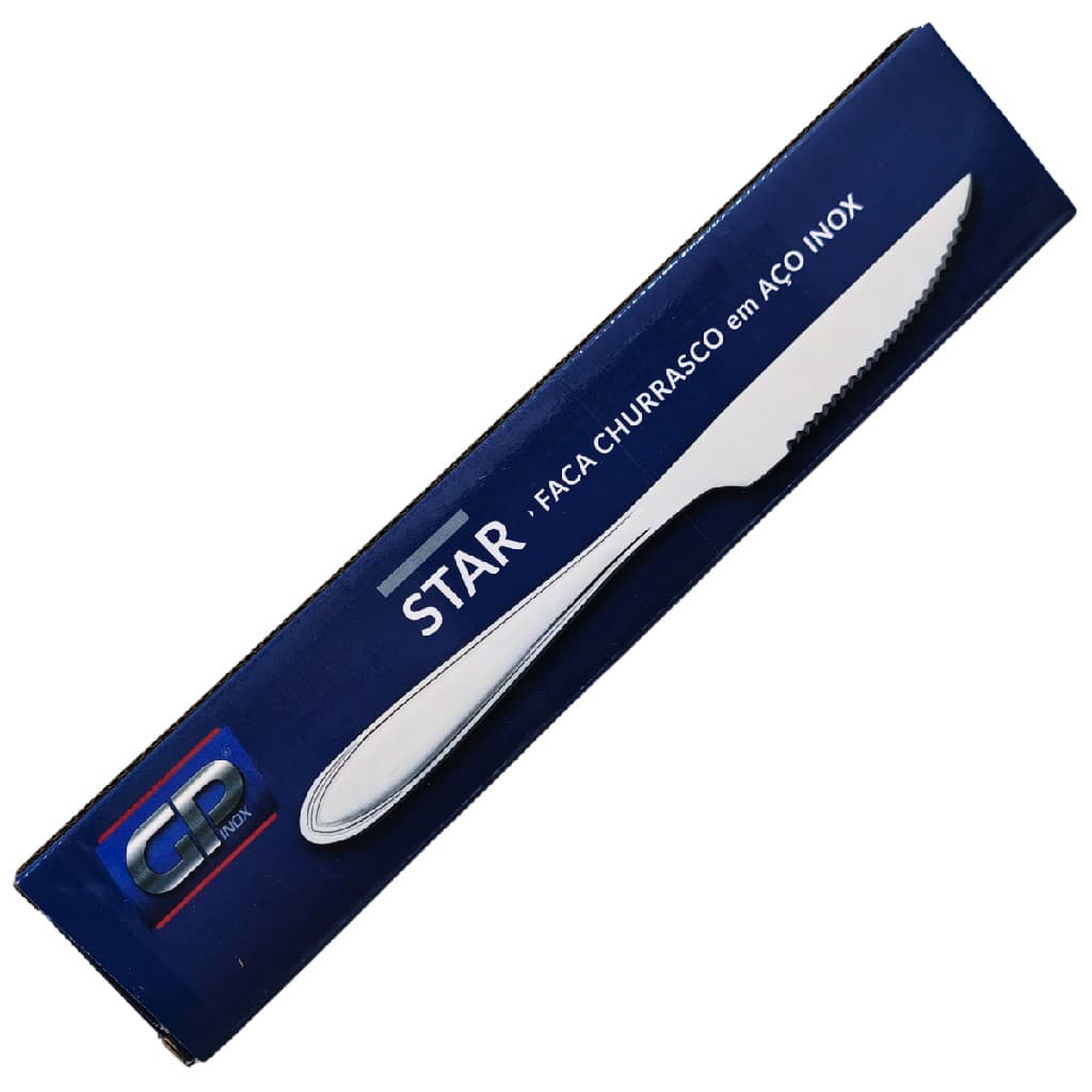 Faca Churrasco 12 Talheres Inox Star Classico hotel / pub