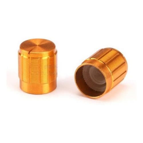 5 Knob Alumínio P/ Potênciometro Eixo Estriado 6mm
