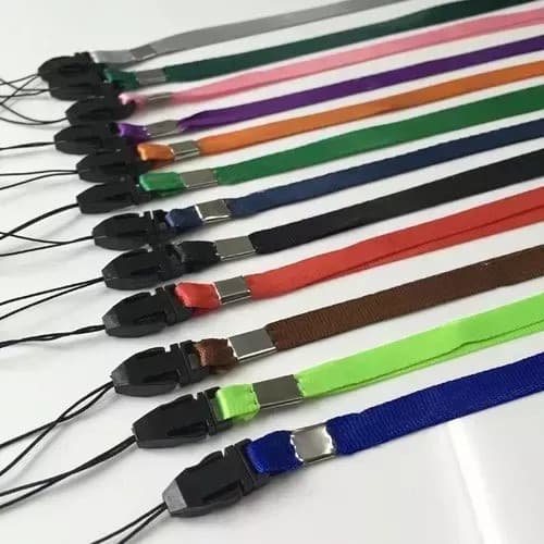 Cordinha Cordão 45cm Para Celular Pendrive Cracha lembrancinha  chaveiro kit colorido