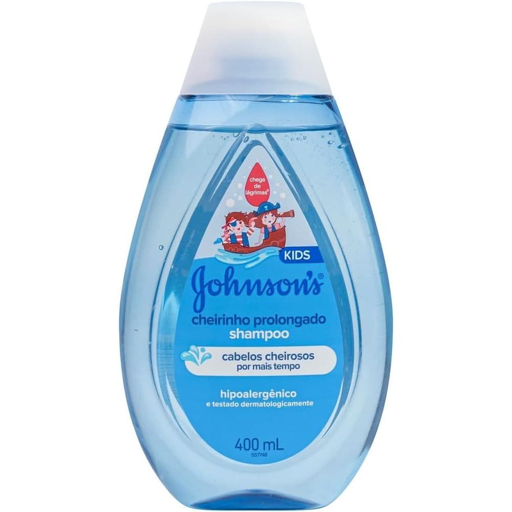 Johnson's Baby Shampoo Infantil Cheiro Prolongado, 400ml, Azul