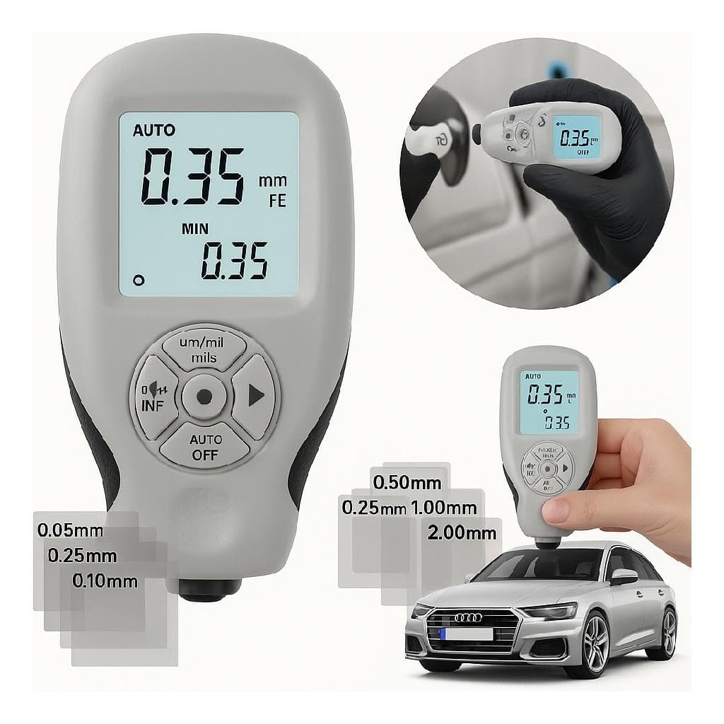 Medidor De Espessura Digital Camada Tinta Pintura Automotiva
