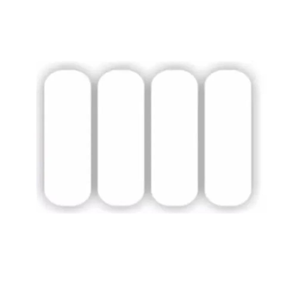 Kit Aplique Refletivo Capacete Moto Bicicleta - Branco