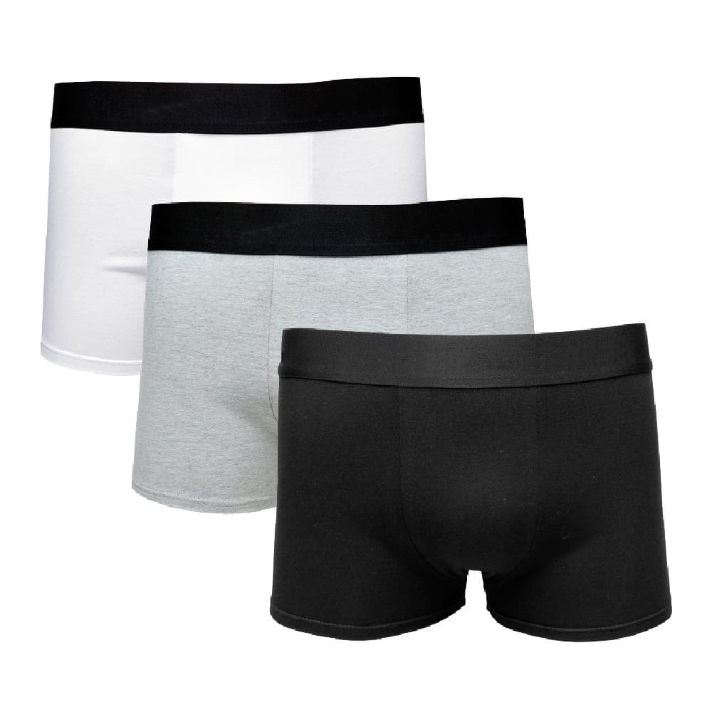 kit 3 Cueca Boxer Algodão confort lisa masculina original