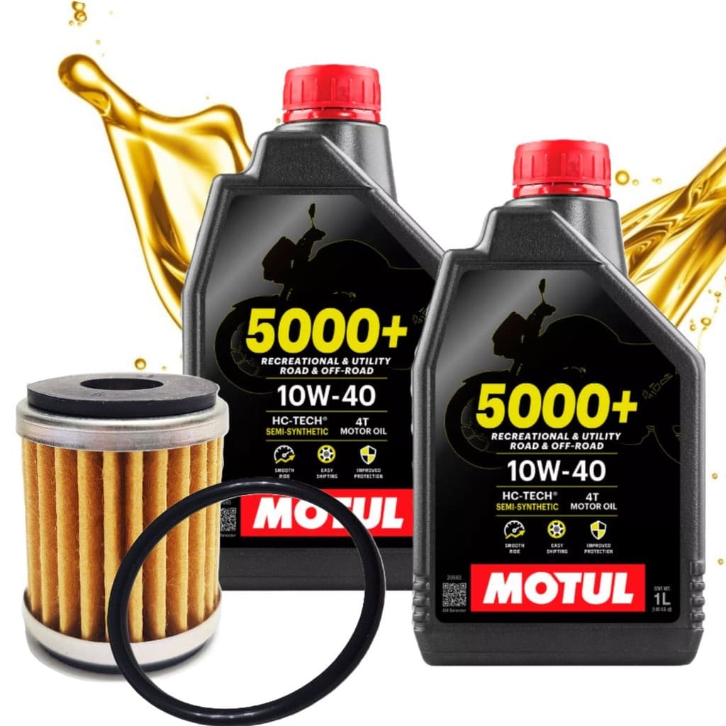 Troca de Óleo Lander 250 / Fazer 250 / Fz25 250 / Teneré 250 Motul 5000+ 10w40 +  Filtro C/ Oring