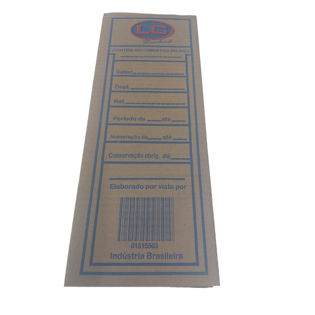 Caixa de arquivo morto papelão 35x13x24,7 KIT COM 10 UNIDADES