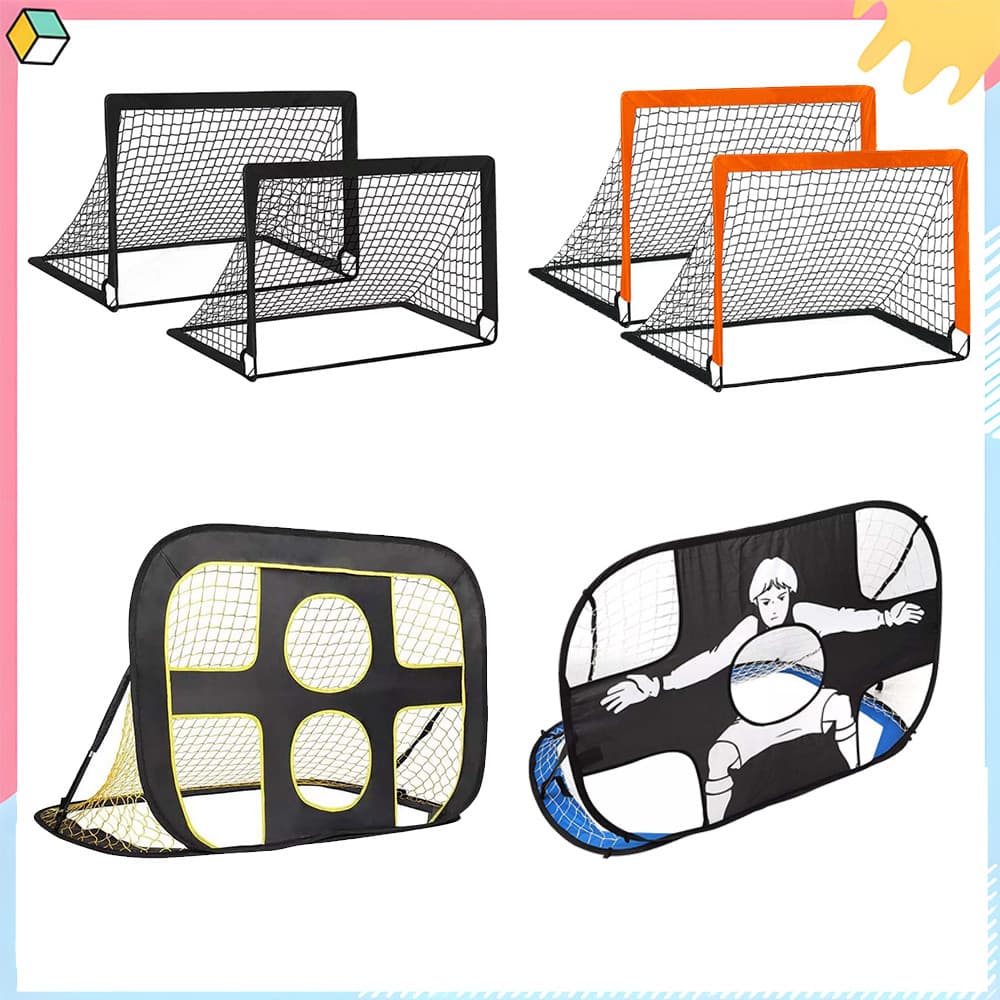 Conjunto de rede de gol de futebol, gol de futebol portátil para treinamento de crianças ao ar livre