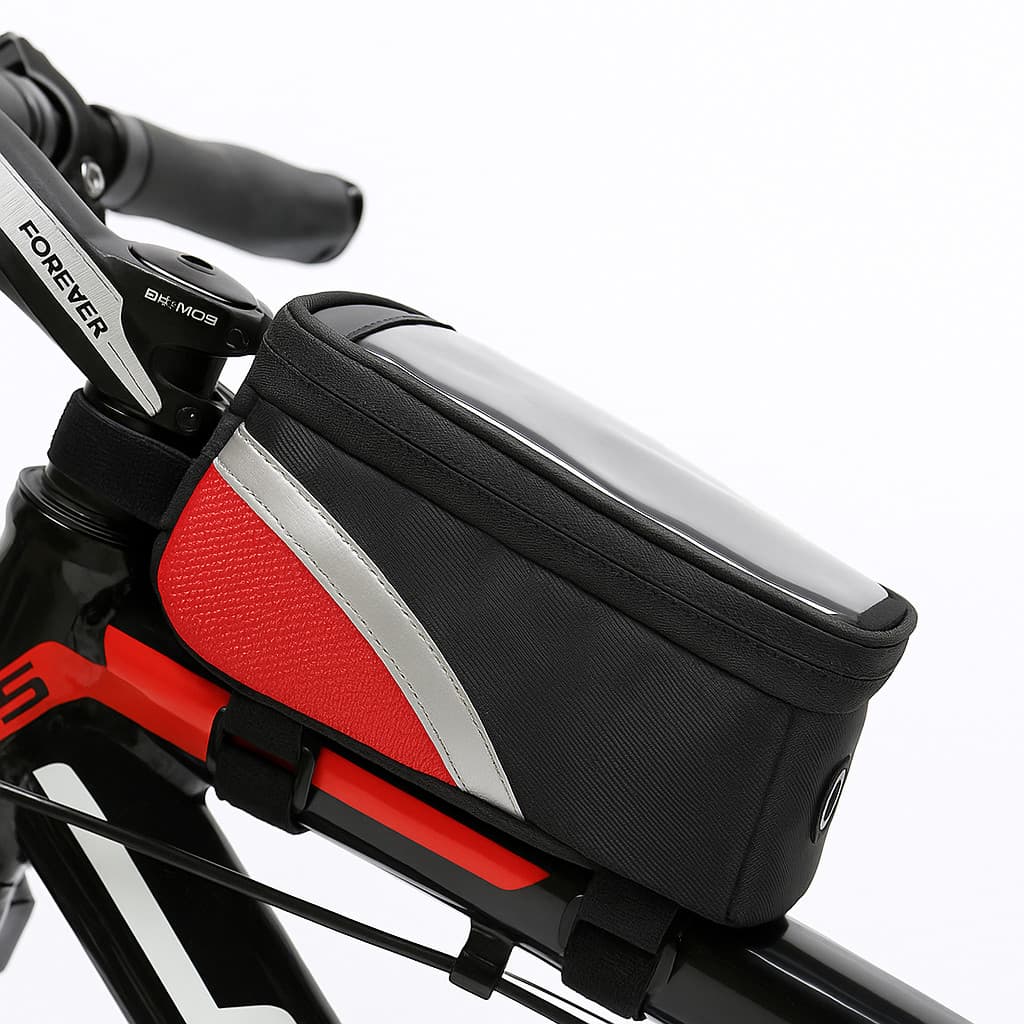 Suporte Celular Bike Impermeável com Tela Touch Bolsa Quadro à Prova d'Água para Ciclismo Urbano e Trilhas