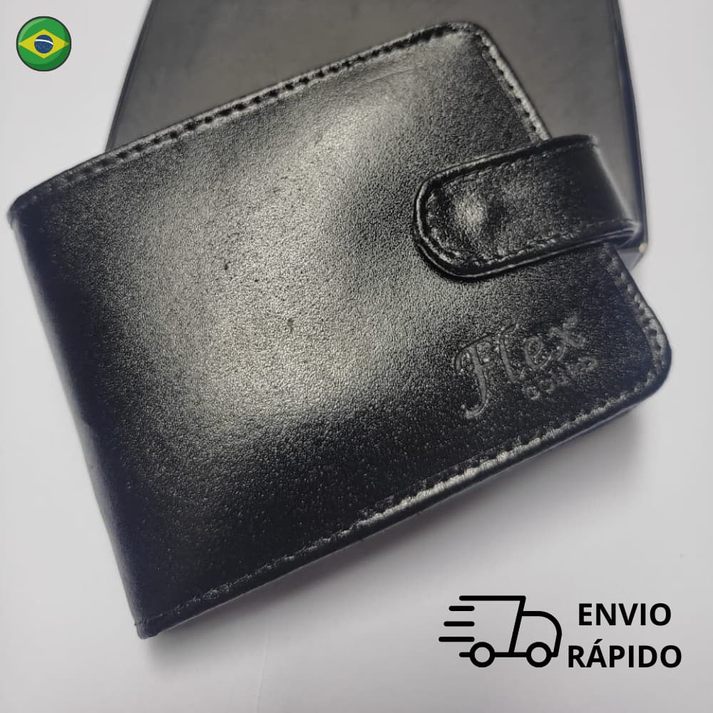 Carteira masculino  Couro Porta Documentos  E  Porta Moedas
