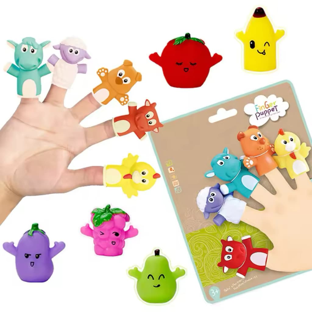 Dedoche Fantoche De Dedo Animais Da Floresta Bichinhos De Brinquedo