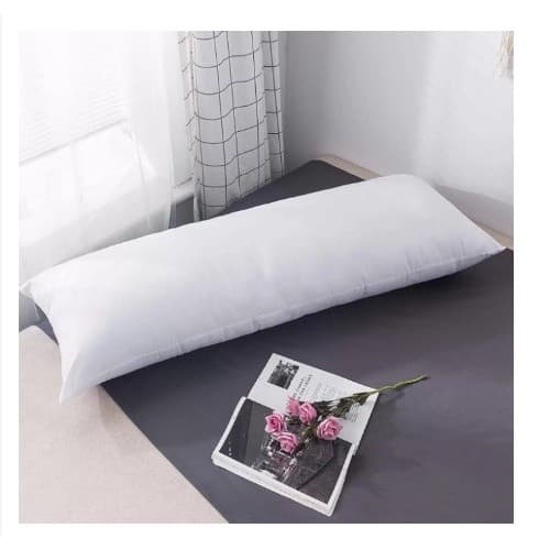 Travesseiro de Corpo Premium Bodypillow 1,30 metros e 30cm Grande Gigante Confortável Fibra de Bambu