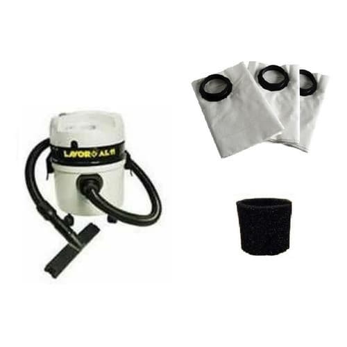 Kit 3 Sacos Aspirador Lavor Compact Wash All11/ All12+filtro