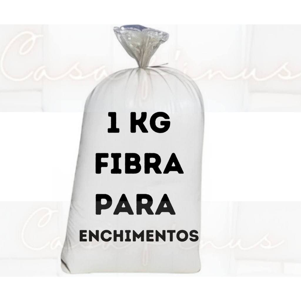 1 Kg De Fibra Extra Virgem Siliconada 100% Silicone para enchimento almofadas, travesseiros