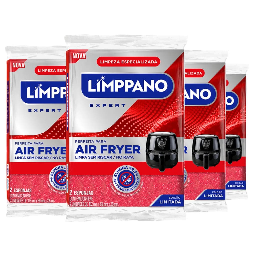 Kit 12 Esponja Magica Antiaderente Panela Air Fryer Atacado