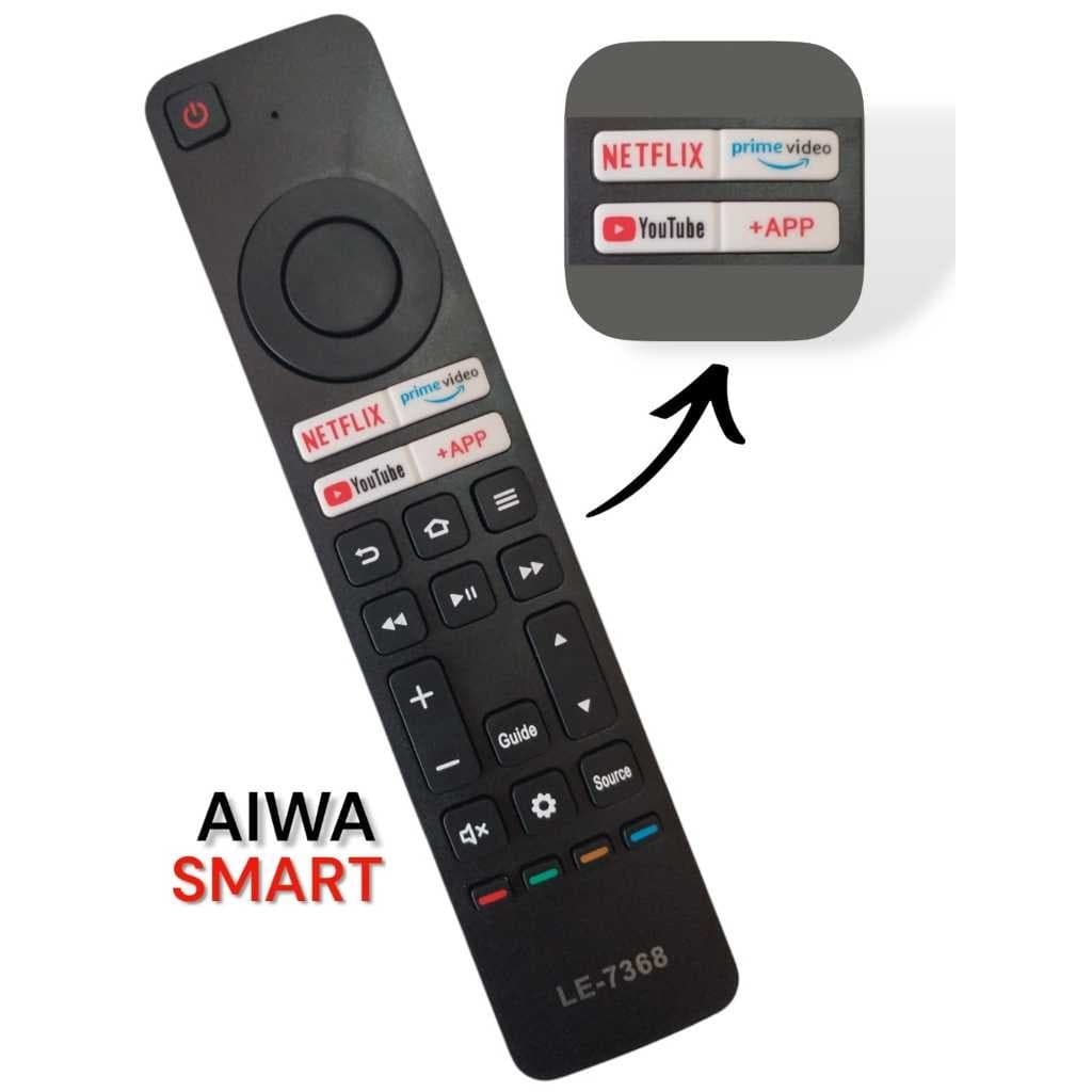 Controle Remoto Compativel Tv Aiwa Smart Tv-43-bl Aws-tv-50-bl-01LE-7368