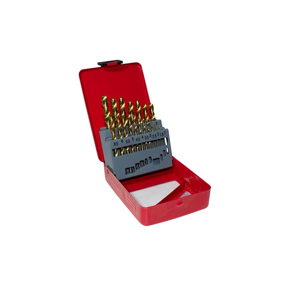 Kit Jogo de Brocas de Titânio Para Metal Com 19 Brocas - Ctpohr