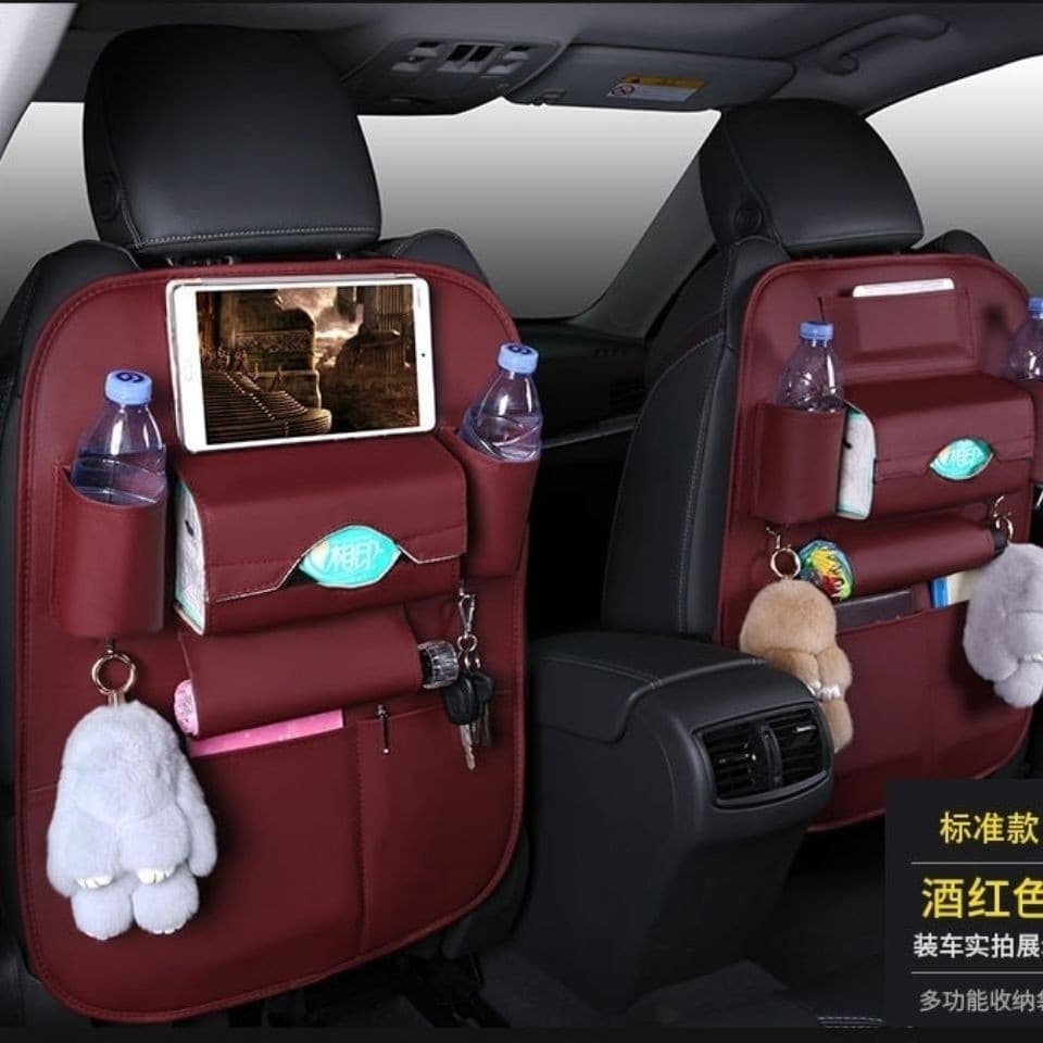 Saco de armazenamento traseiro do assento de carro pendurado saco multifuncional saco de armazenamento de carro à prova