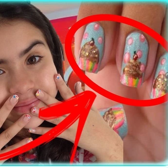 NOVAS > Unhas Postiças Pintadas Decoradas – Cartela 12 Unhas Unha Fake Falsa Unha auto adesiva