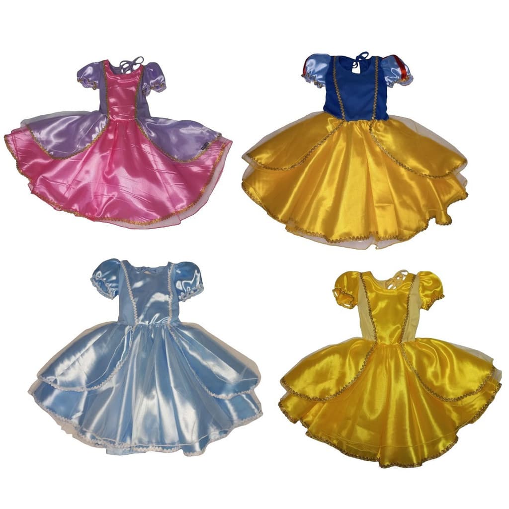 Fantasia Infantil Feminina Princesa Luxo Curta