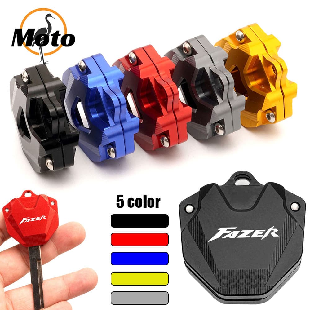 Para YAMAHA FAZER FZ1 FZ6 FZ8 FZ 1 6 8 FAZER125 250 Motocicleta CNC Chave Capa Chaves Caso Escudo Protetor Chaveiro