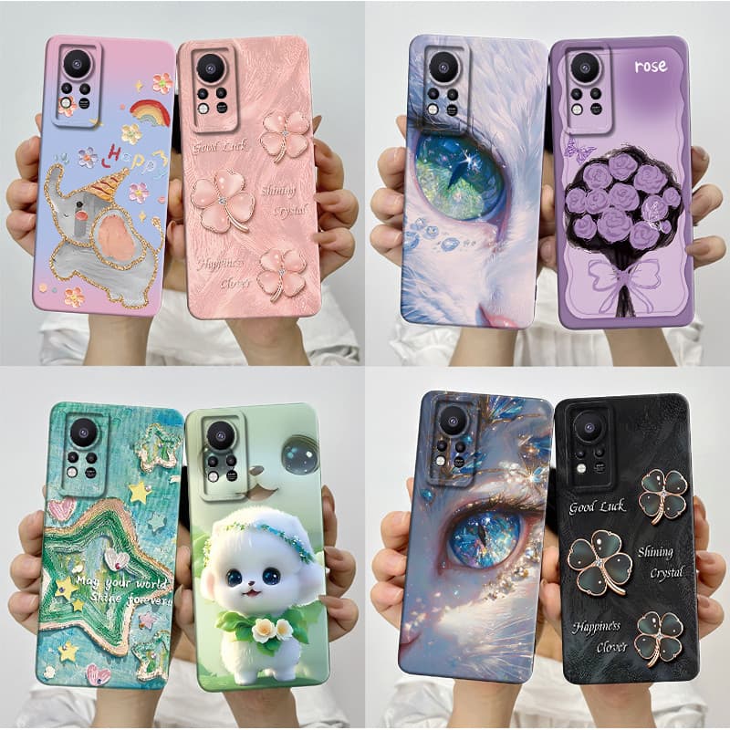 Para Infinix Hot 11S Nfc/X6812 X6812B Capa Estética Linda Borboleta Flores À Prova De Choque Silicone Macio TPU Hot11s 2